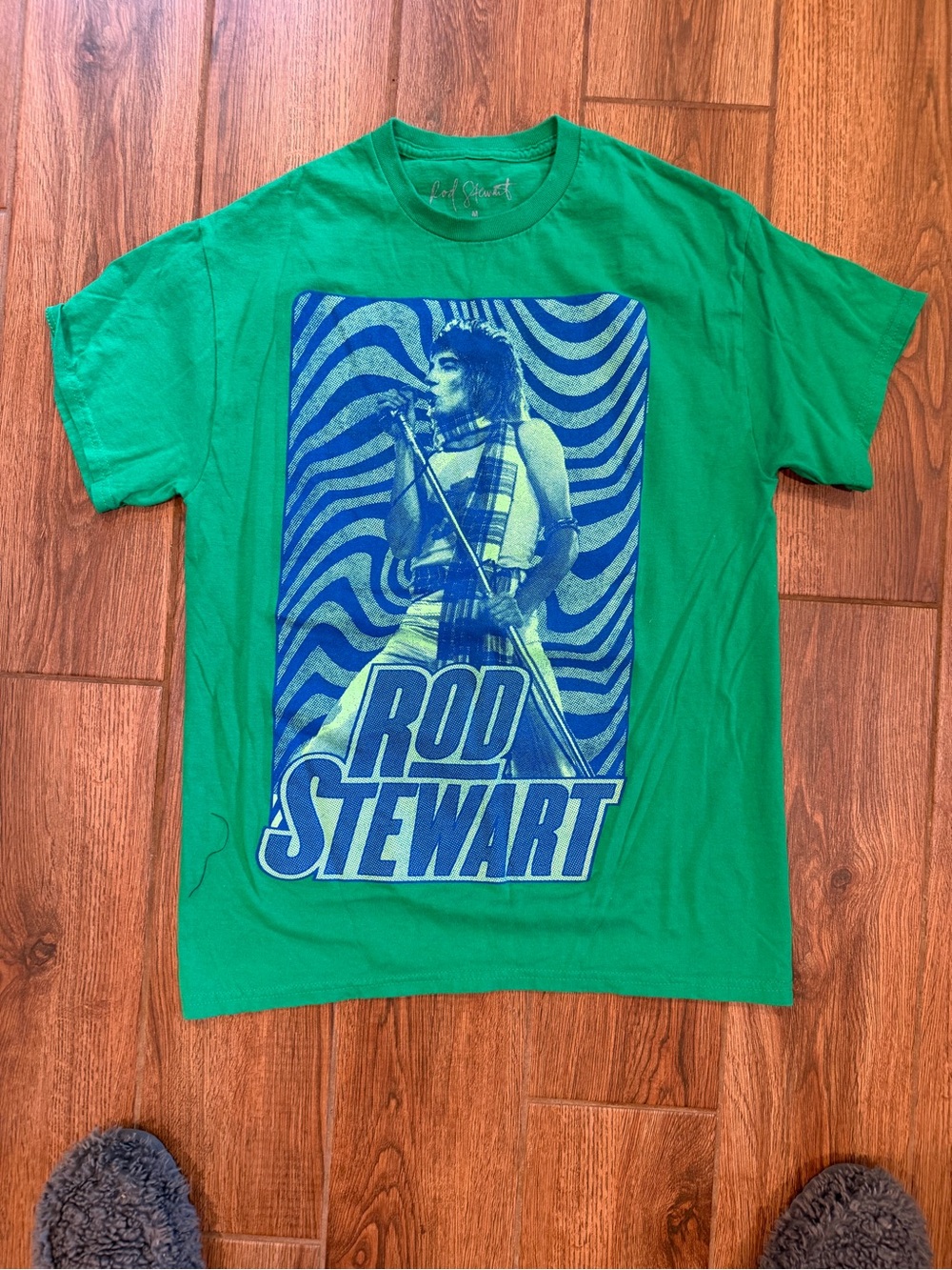 Rod Stewart Graphic Tee - Green / men’s medium
